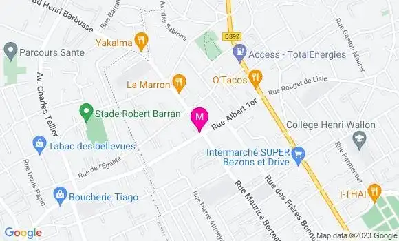 Localisation Restaurant Bar Chez Jean Louis