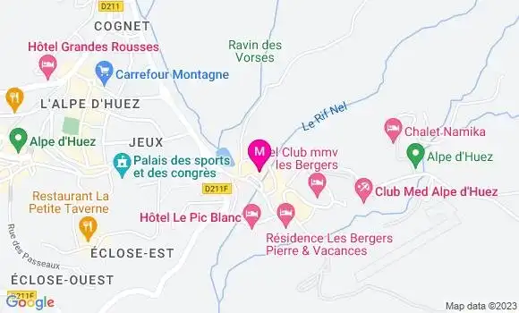 Localisation Sandwicherie des Bergers