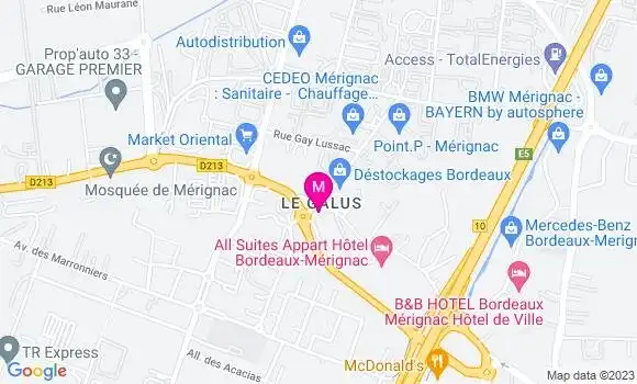 Localisation Brasserie Courrier Sud