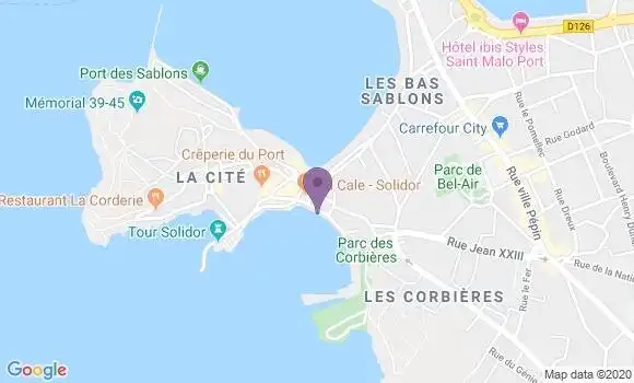 Localisation Restaurant  La Cale