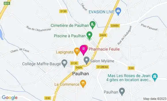 Localisation Pizzeria Philip