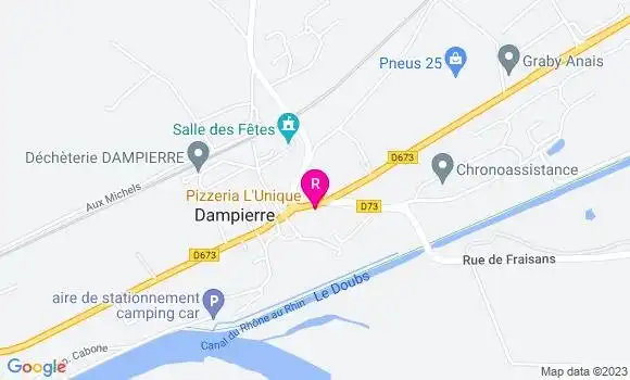 Localisation Pizzeria L