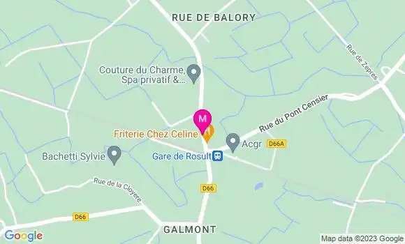Localisation Restaurant  Friterie Chez Celine