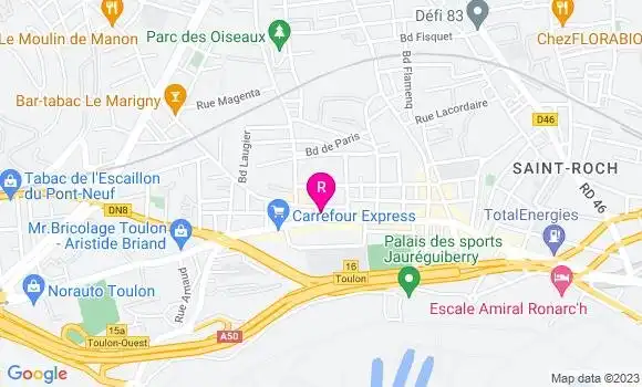Localisation Restaurant  B et M Viandes