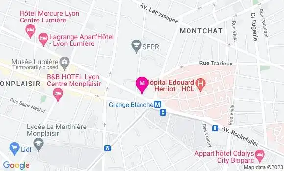 Localisation Restaurant Tacos Le Grange Blanche