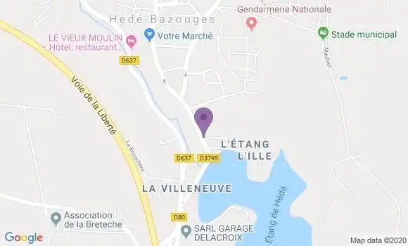 Localisation Restaurant  Le Col Vert