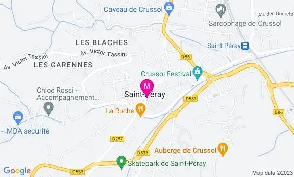 Localisation Pizzeria Burle Martine