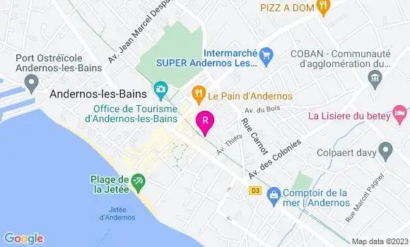 Localisation Restaurant  Saveurs Bassin by Jérémy