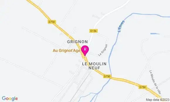 Localisation Restaurant  Au Grignot