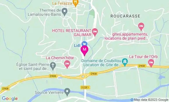 Localisation Restaurant  Les Cigognes du Bitoulet