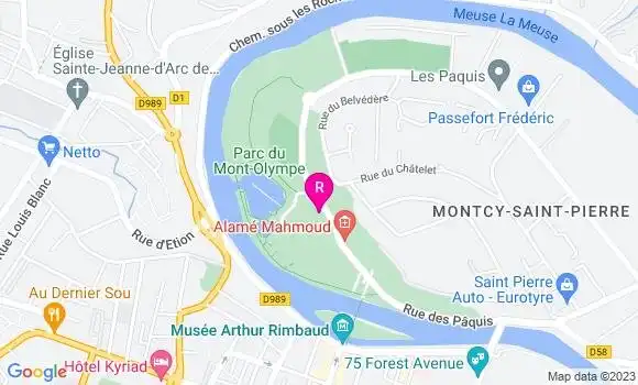 Localisation Restaurant Snack Snack du Mont Olympe