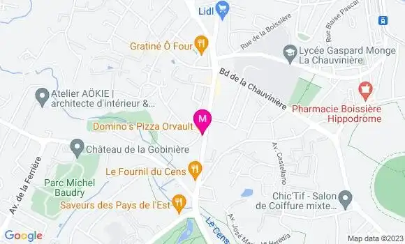 Localisation Pizzeria Domino