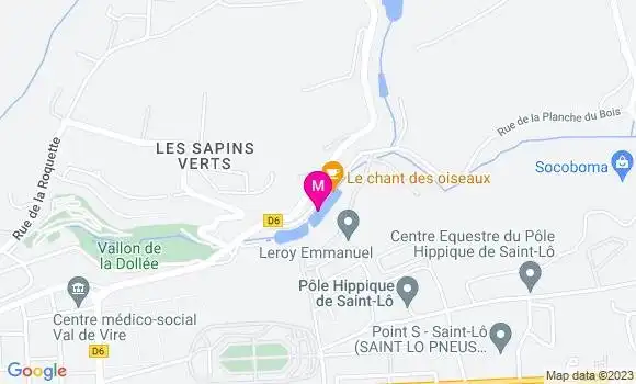 Localisation Restaurant  Le Chant des Oiseaux