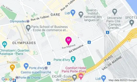 Localisation Restaurant Asiatique La Paillote d