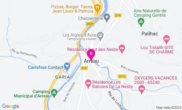 Localisation Restaurant  Le Gypaete