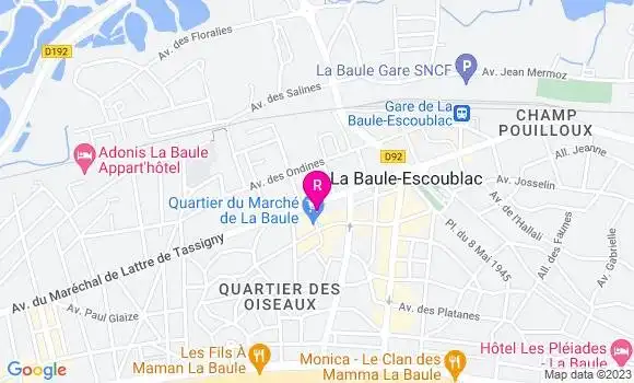 Localisation Crêperie La Petite Bauloise