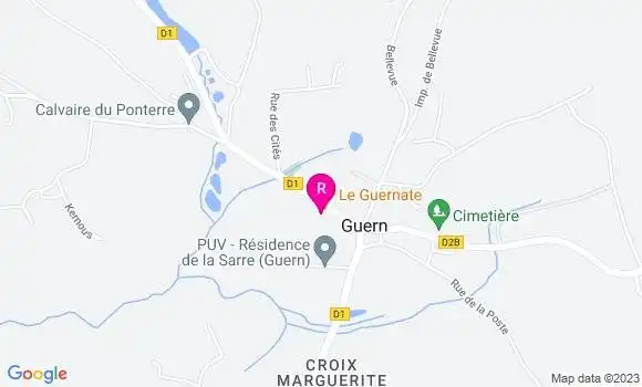 Localisation Restaurant Bar Le Guernate