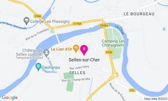 Localisation Restaurant  Le Jardin des B