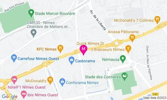 Localisation Fast Food Quick