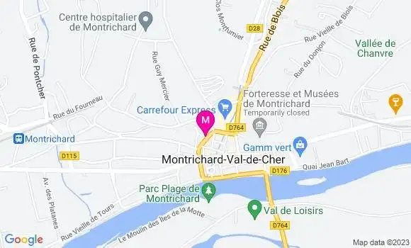 Localisation Pizzeria Les Pizz