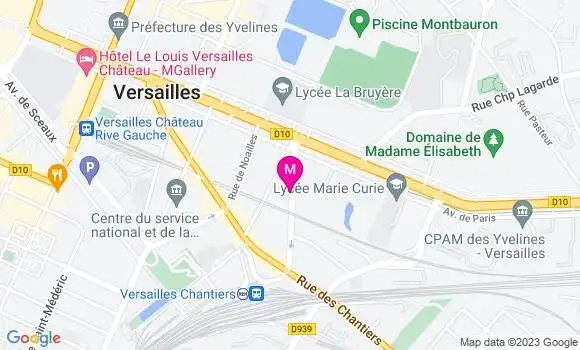 Localisation Pizzeria Versailles Pizza