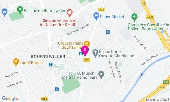 Localisation Restaurant  Doner Café Chez Sat