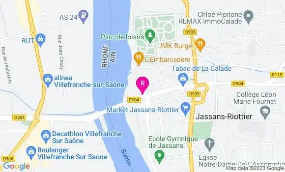 Localisation Pizzeria La Cahute