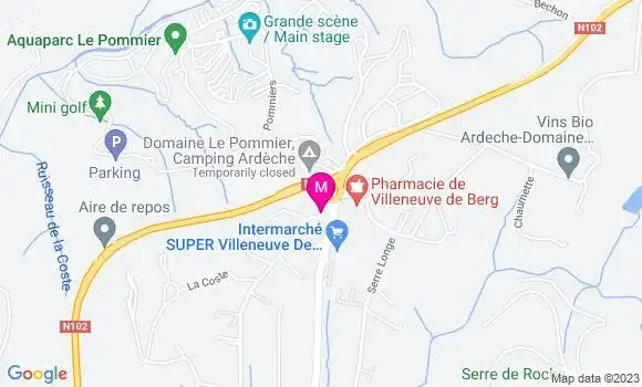 Localisation Restaurant Bar La Pizza du Barry