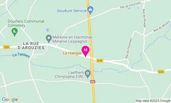 Localisation Restaurant  Le Hangar