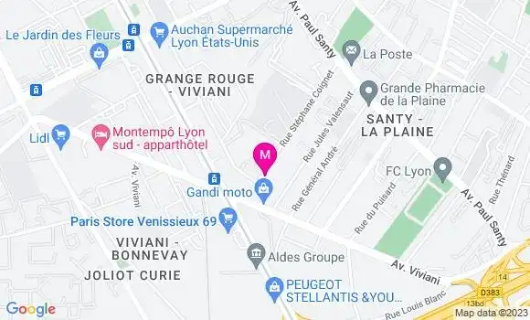 Localisation Café Fast Foot