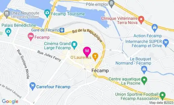 Localisation Restaurant  La Brûlerie Fécampoise