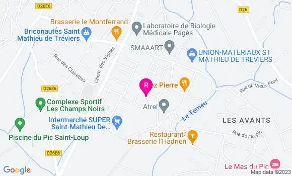 Localisation Restaurant  O P