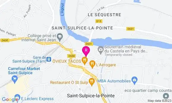 Localisation Restaurant  L