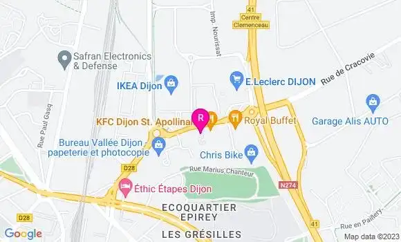 Localisation Restaurant  Mc Donald
