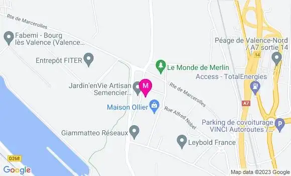 Localisation Restaurant  La Valentine