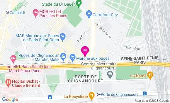 Localisation Restaurant  Time Food aux Puces