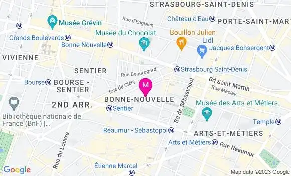 Localisation Restaurant  Le Beverly