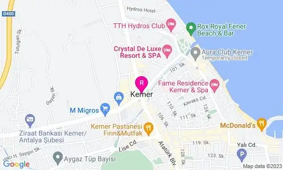 Localisation Restaurant Turc Kemer