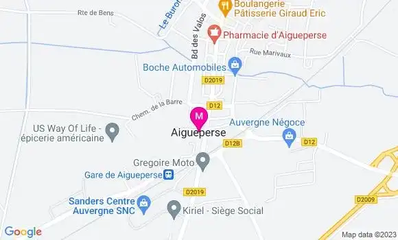 Localisation Pizzeria Le Ramses