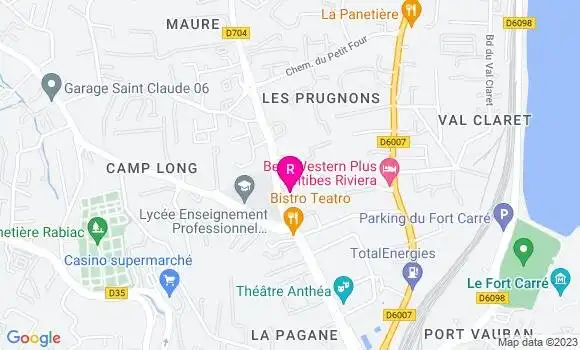 Localisation Restaurant  La Lucarne