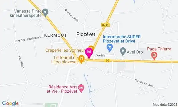 Localisation Restaurant Bar La Pointe du Rade