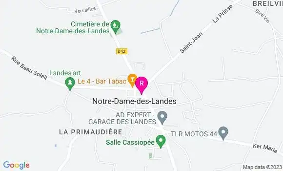 Localisation Restaurant  Le Pain des Landes
