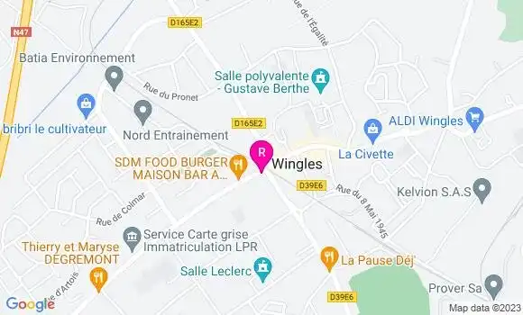 Localisation Restaurant  La Pizza