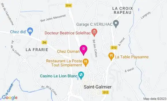 Localisation Kebab Chez Osman