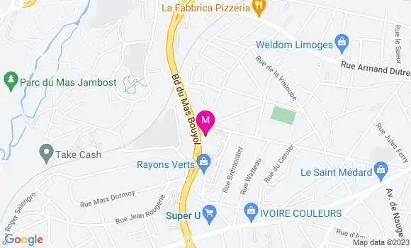 Localisation Restaurant  Rôtisserie Coq Frit