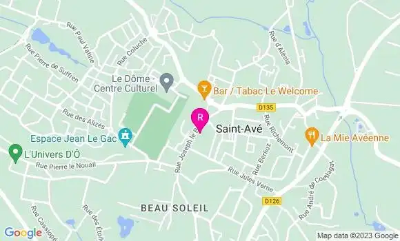 Localisation Pizzeria Pizza Rhuys