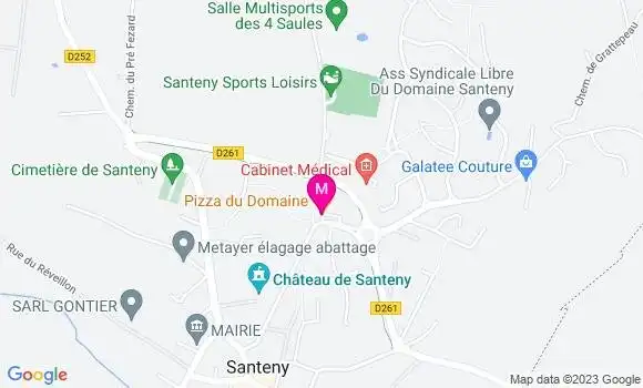 Localisation Pizzeria Pizza du Domaine