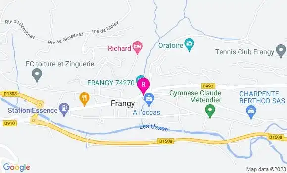 Localisation Restaurant  Frangy Pizza