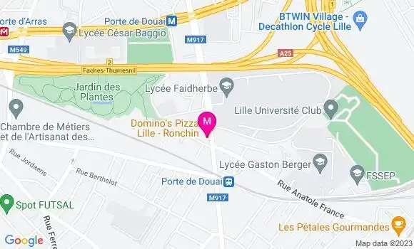 Localisation Pizzeria Domino