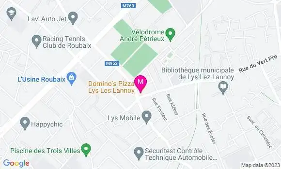 Localisation Pizzeria Domino